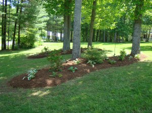 Mulching and flower bed installation, Floyd VA
